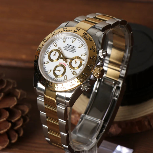 Seiko Mod Daytona Two Tone Gold