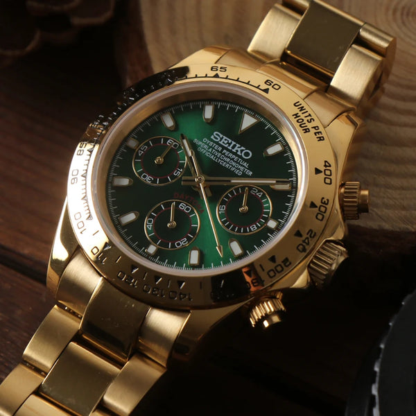 Seiko Mod Daytona Emerald