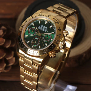 Seiko Mod Daytona Emerald