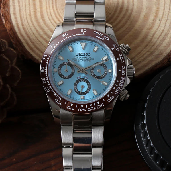 Seiko Mod Daytona Platinium