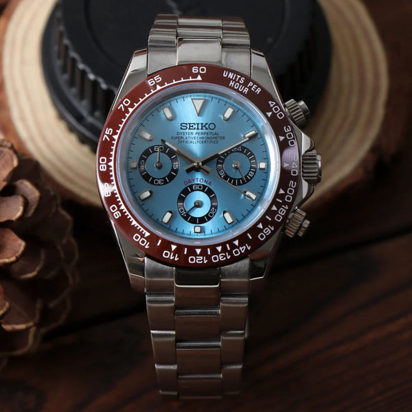 Seiko Mod Daytona Platinium