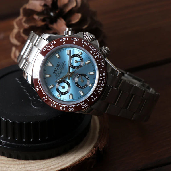 Seiko Mod Daytona Platinium