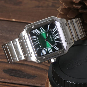 Seiko Mod Santos Emerald