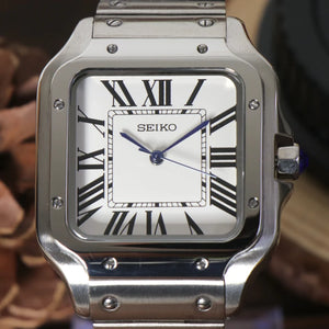 Seiko Mod Santos Classic White