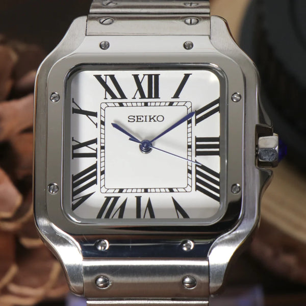 Seiko Mod Santos Classic White