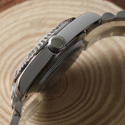 Seiko Mod Datejust Blanche