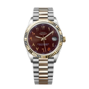 Seiko Mod Datejust Arabic Brown Two Tone