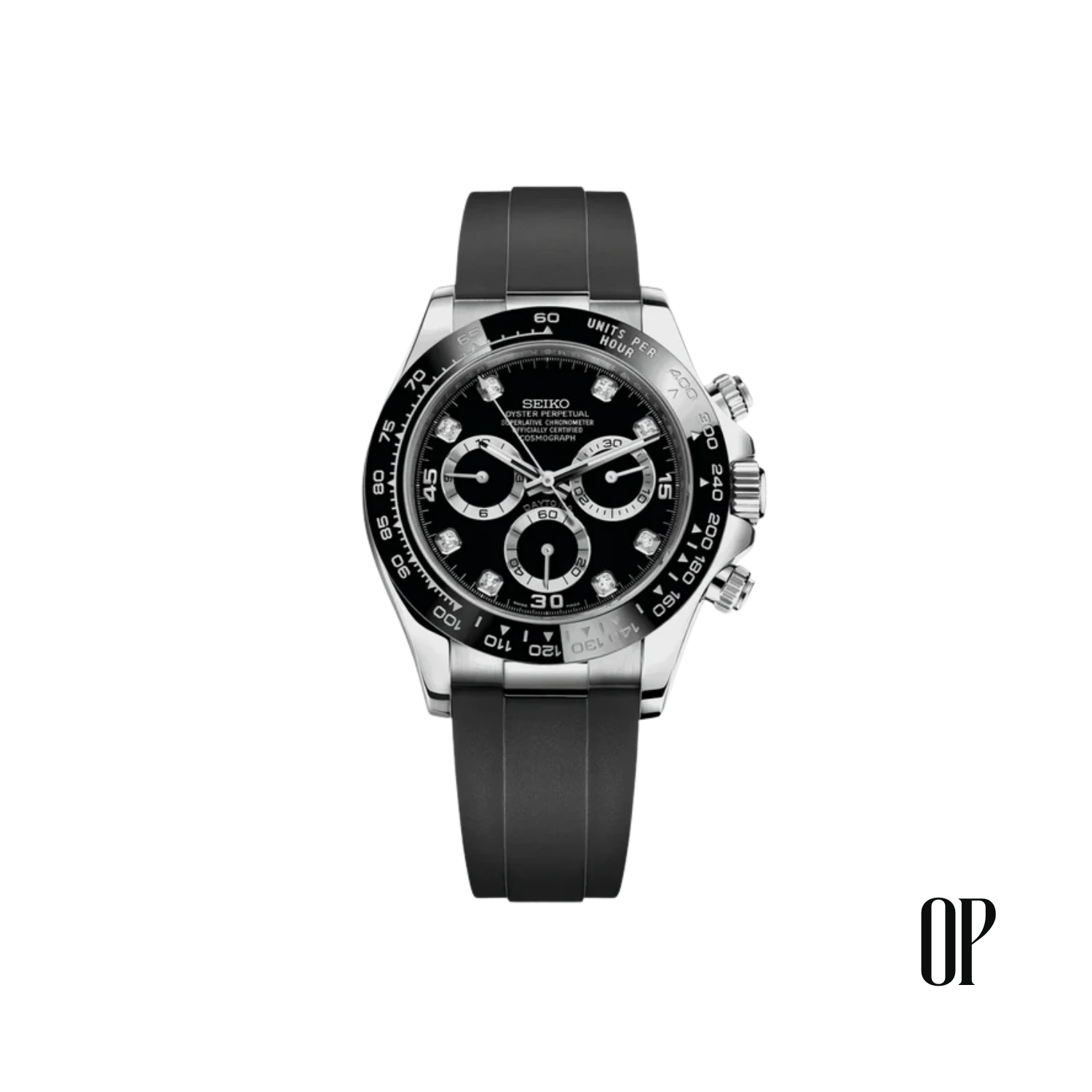 Seiko Mod Daytona Black