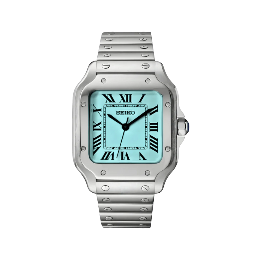 Seiko Mod Santos Tiffany Blue.