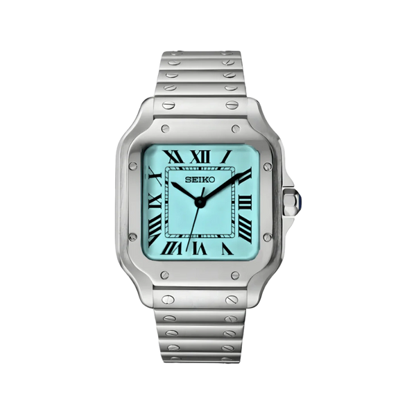 Seiko Mod Santos Tiffany Blue.