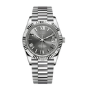 Seiko Mod Datejust Roman Grey