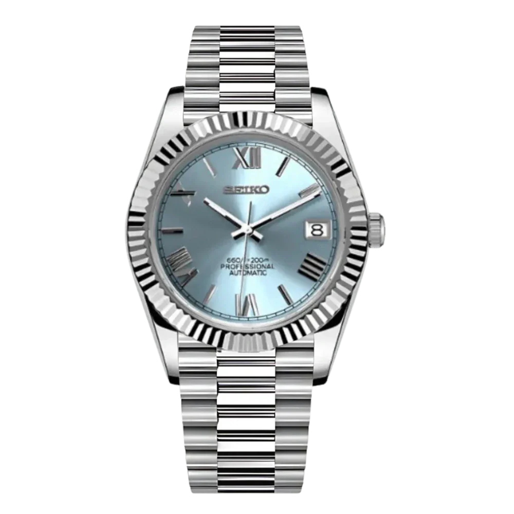 Seiko Mod Datejust Tiffany Roman