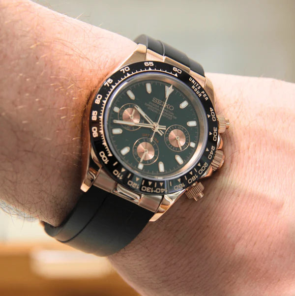 Seiko Mod Daytona Rose Gold