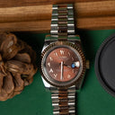 Seiko Mod Datejust Arabic Brown Two Tone