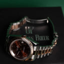 Seiko Mod Datejust Arabic Brown Two Tone