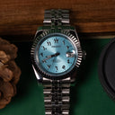 Seiko Mod Datejust Arabic Light Blue