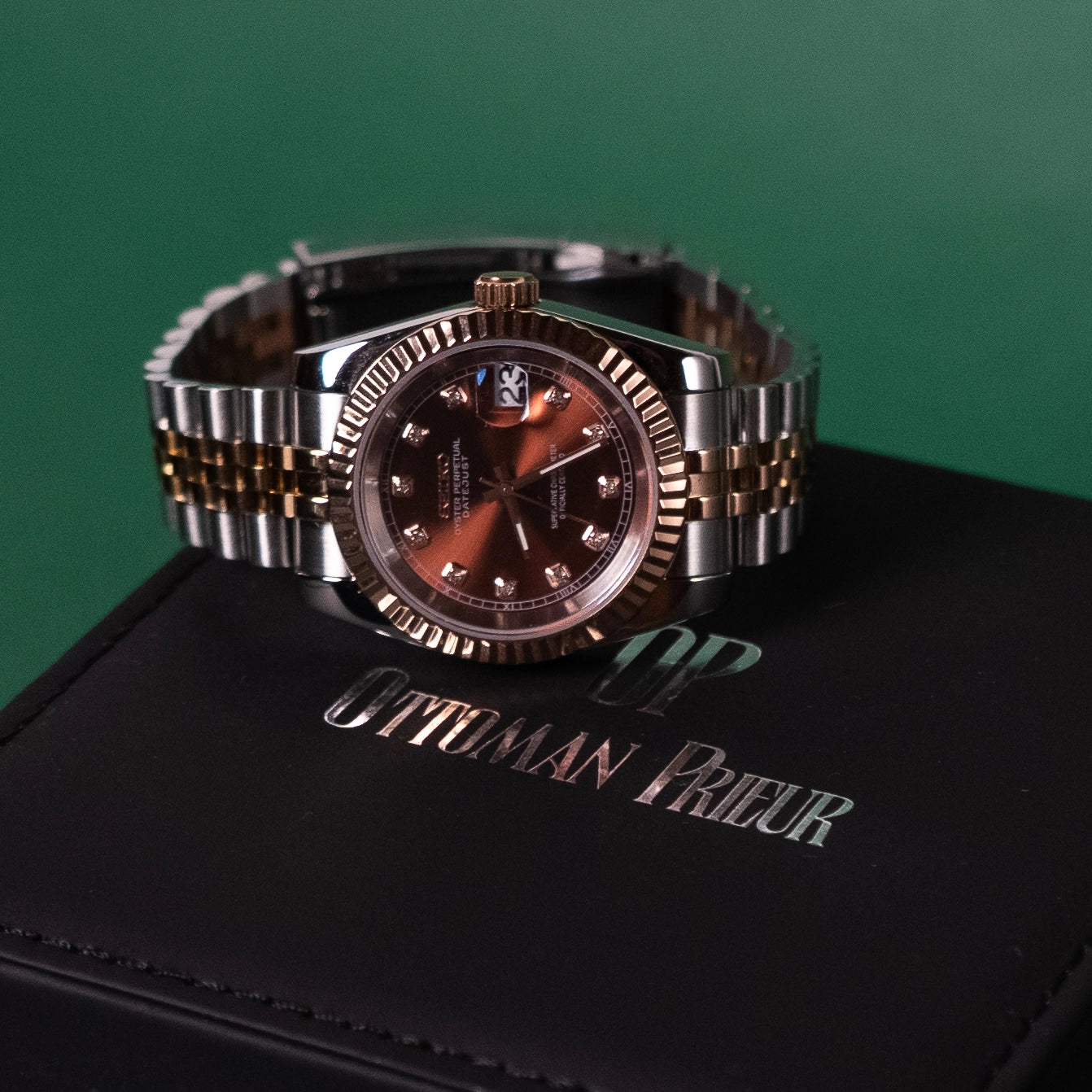 Seiko Mod Datejust Crystal Champagne