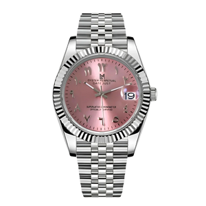 Seiko Mod Datejust Arabic Pink.