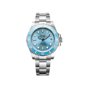 Seiko Mod Submariner Baby Blue.
