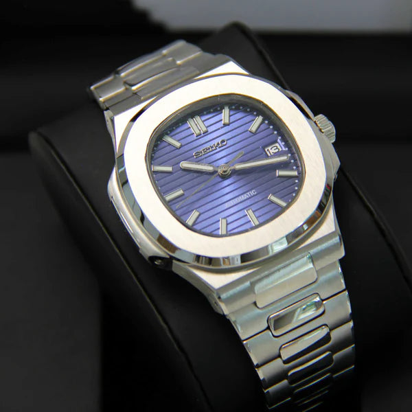 Seiko-mod-nautilus-blue-dial