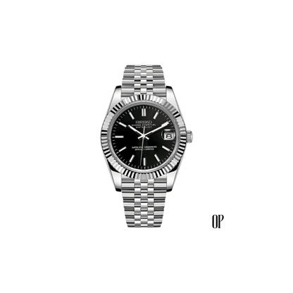 Seiko Mod Datejust Black.