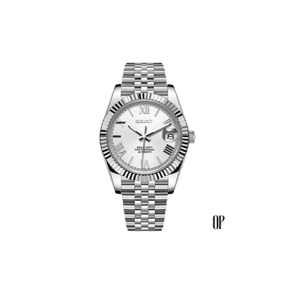 Seiko Mod Datejust White.