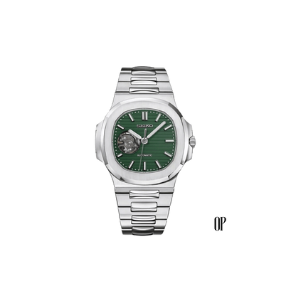 seiko-mod-nautilus-open-heart-green