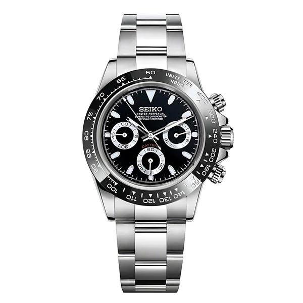 Seiko Mod Daytona Black Panda