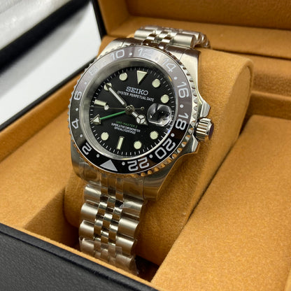 Seiko Mod GMT Bruce Wayne