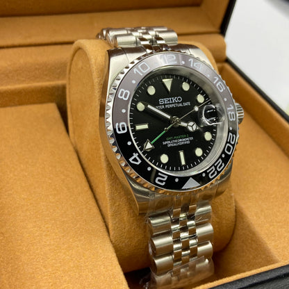 Seiko Mod GMT Bruce Wayne