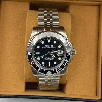 Seiko Mod GMT Bruce Wayne