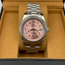 Seiko Mod Datejust Arabic Pink