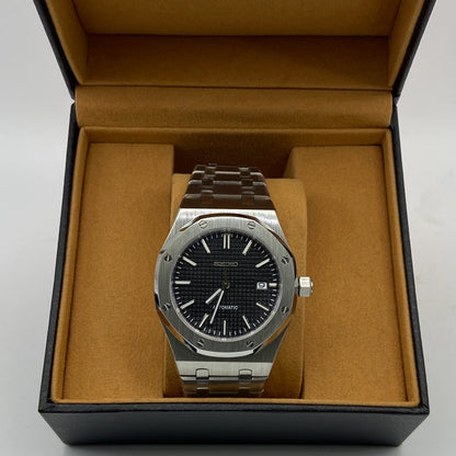 Seiko Mod Royal Oak Black