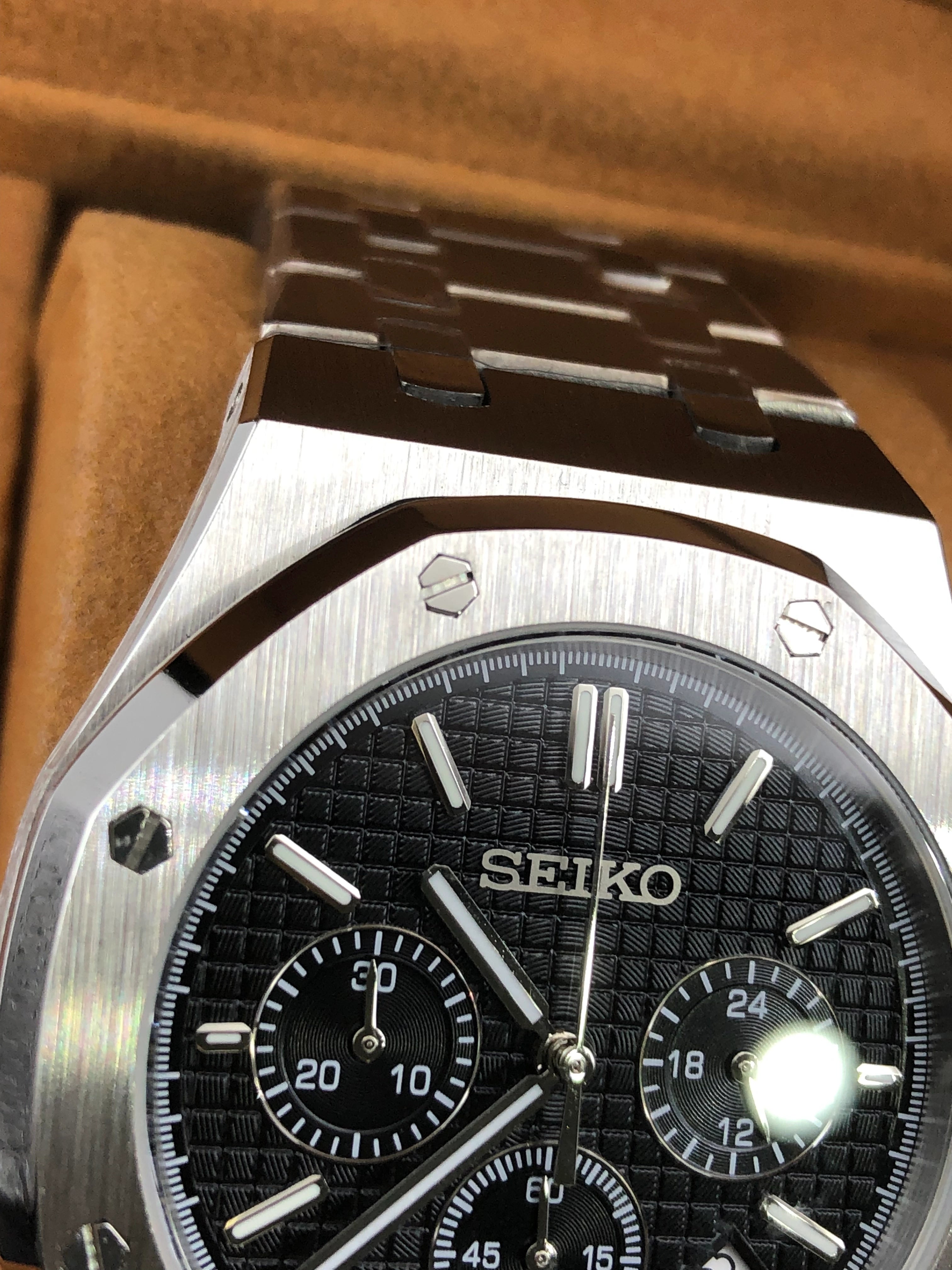 Seiko Royal Oak Chronograph Schwarz
