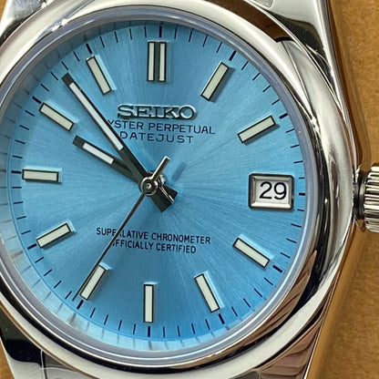 Seiko Mod Datejust Tiffany Roman