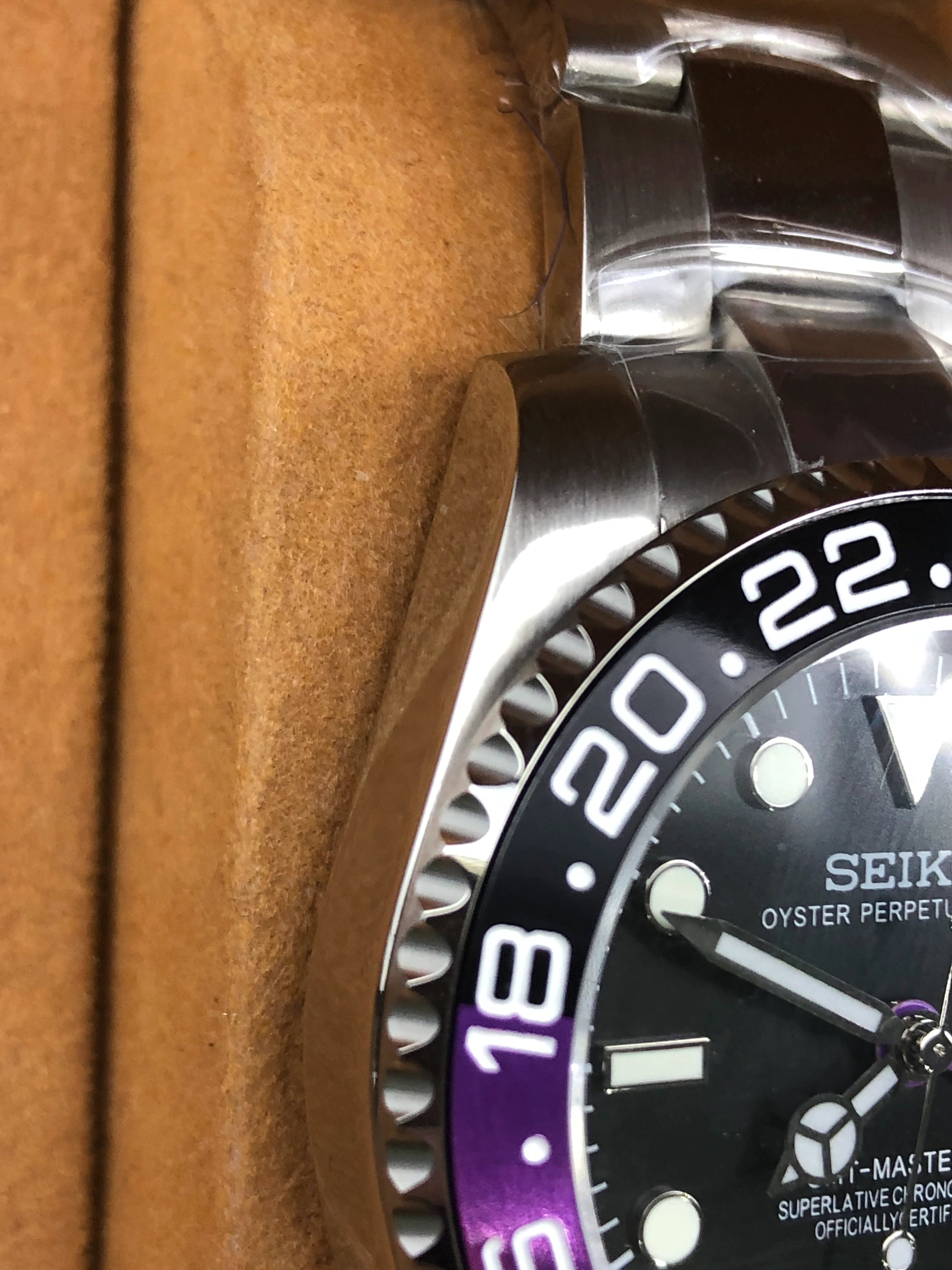 Seiko Mod Submariner Lila