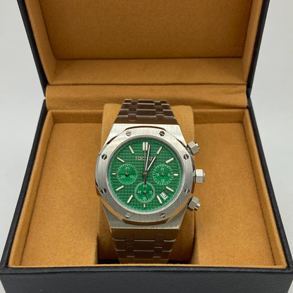 Seiko Mod Royal Oak Chronograph Green