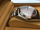 Seiko Mod Datejust Roman Red Two Tone