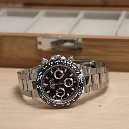 Seiko Mod Daytona Black Panda