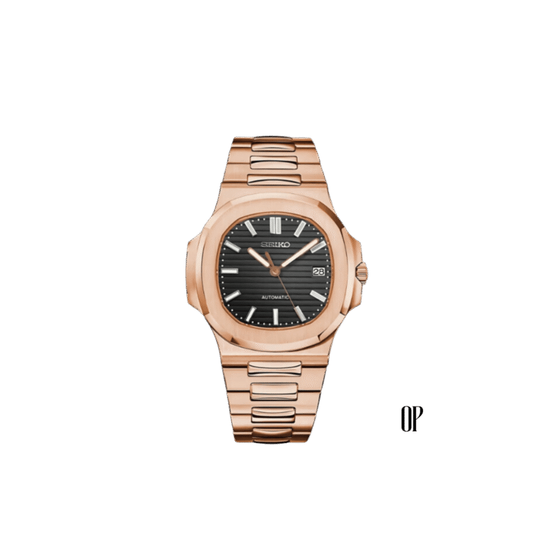 Seiko Nautilus Rose Gold/Black Watch