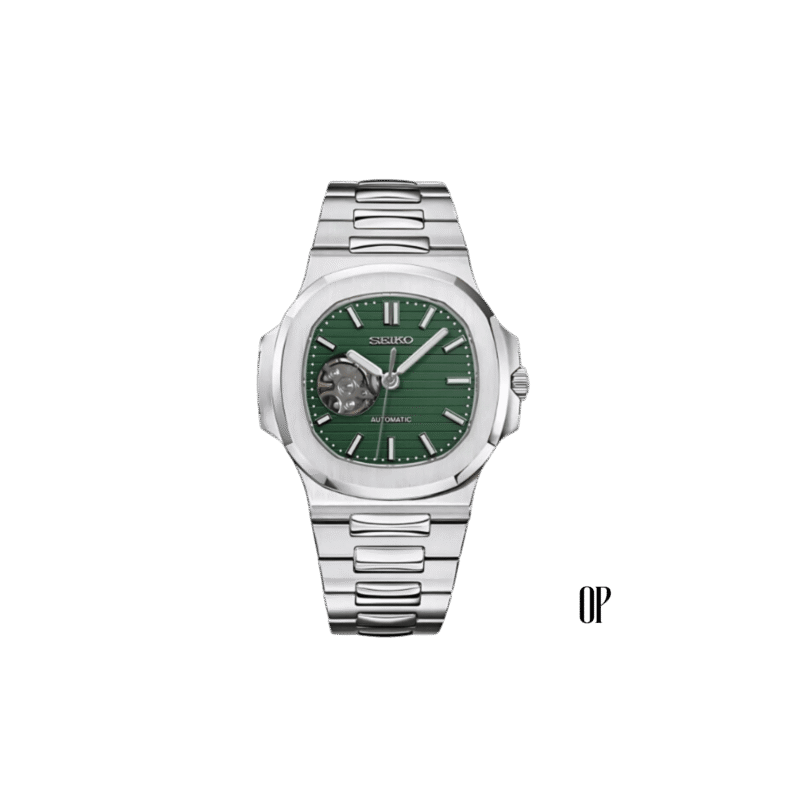Seiko Nautilus Silver/Green OM Watch