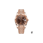 Seiko Mod Datejust Rose Gold Crystal Champagne