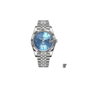 Seiko Mod Datejust Arabic Light Blue