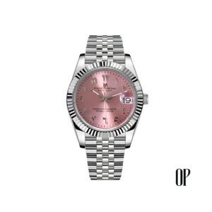 Seiko Mod Datejust Arabic Pink