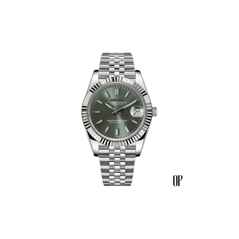 Seiko Mod Datejust Rhodium