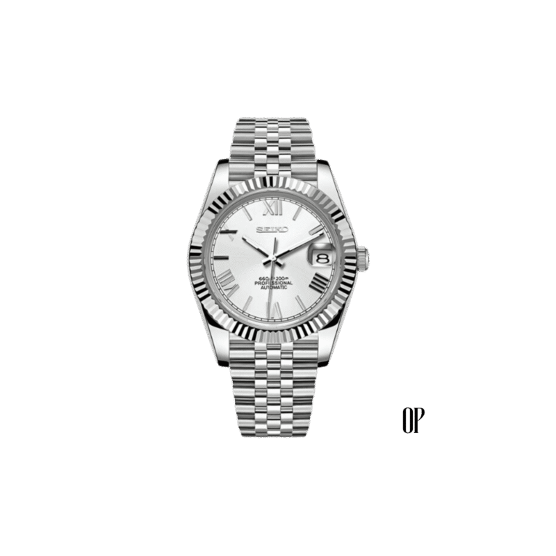 Seiko Mod Datejust White