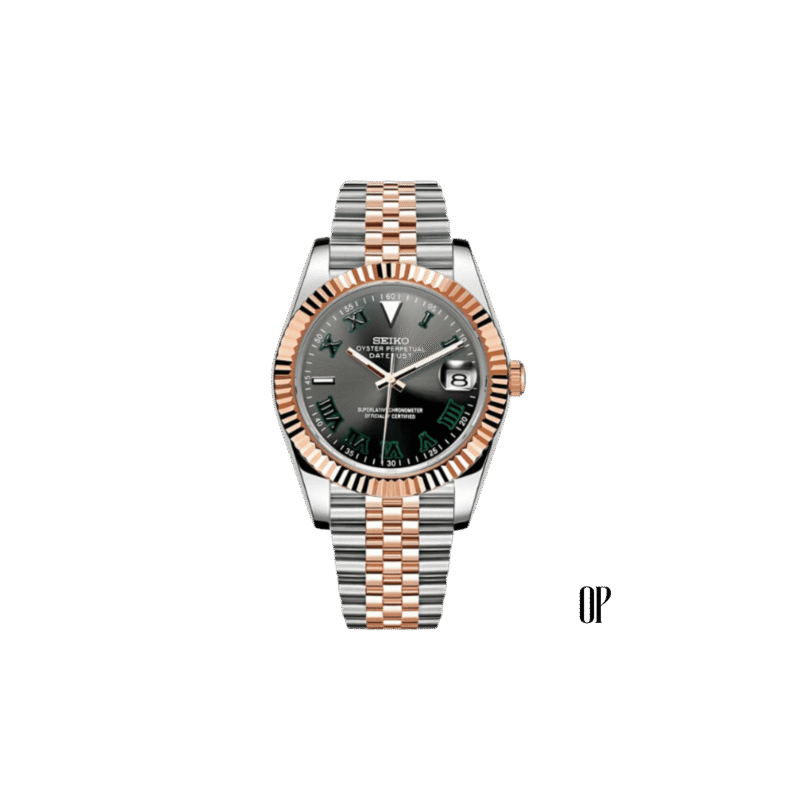 Seiko Mod Datejust Wimbledon Two Tone