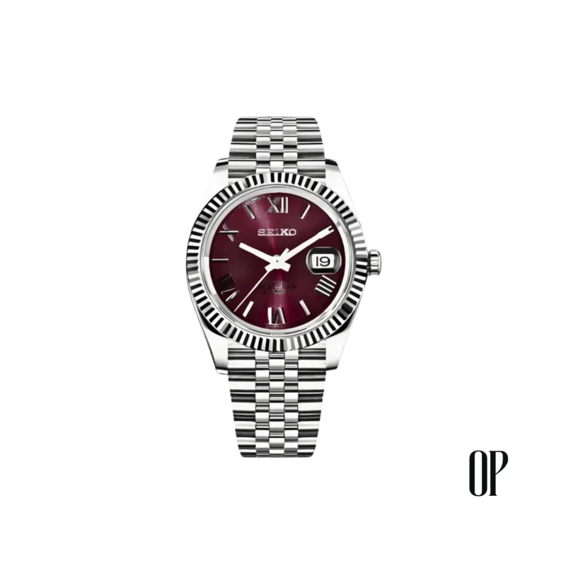 Seiko Mod Datejust Roman Purple