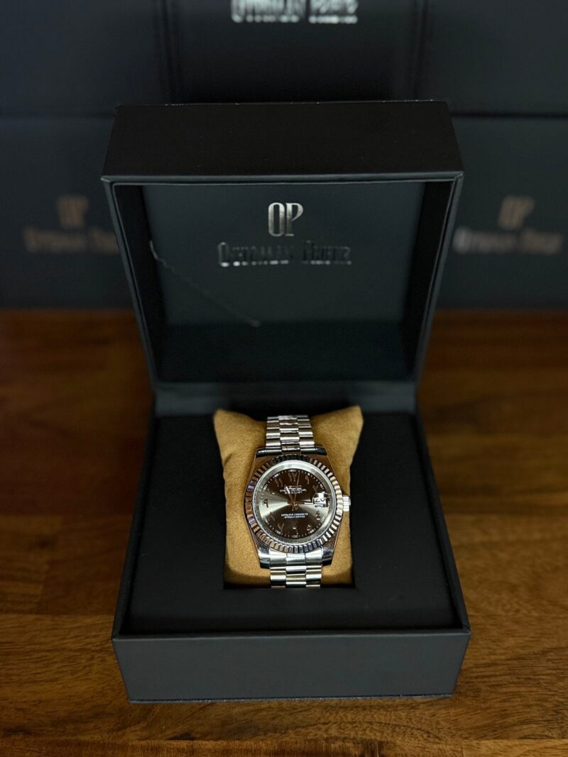 Seiko Mod Datejust Arabic Black - Imagen 4