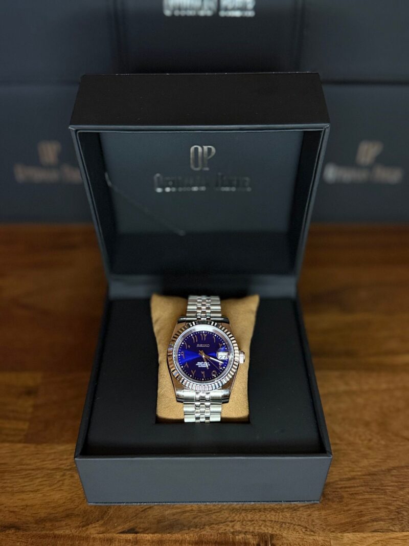 Seiko Mod Datejust Arabic Blue - Imagen 4